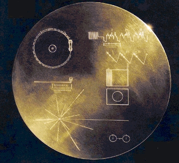 Voyager Plakette / Schallplatte